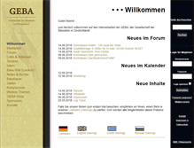 Tablet Screenshot of geba-online.de